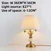 American Modern Minimalist Villa Bedroom Living Room Full Copper Table Lamps