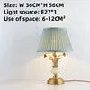 American Modern Minimalist Villa Bedroom Living Room Full Copper Table Lamps