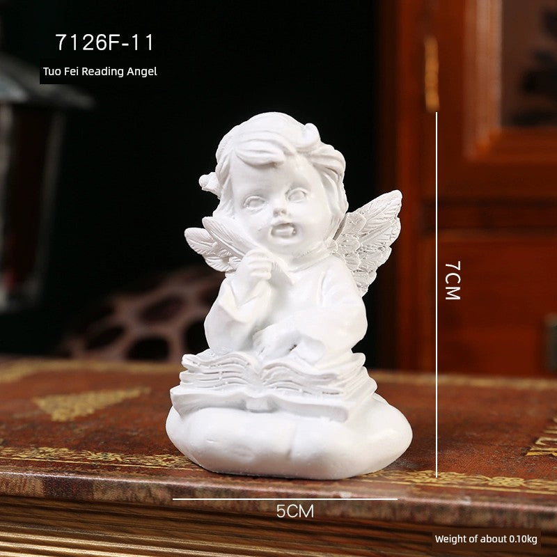 Angel Portrait Sculpture Resin Scandinavian Living Room Decoration