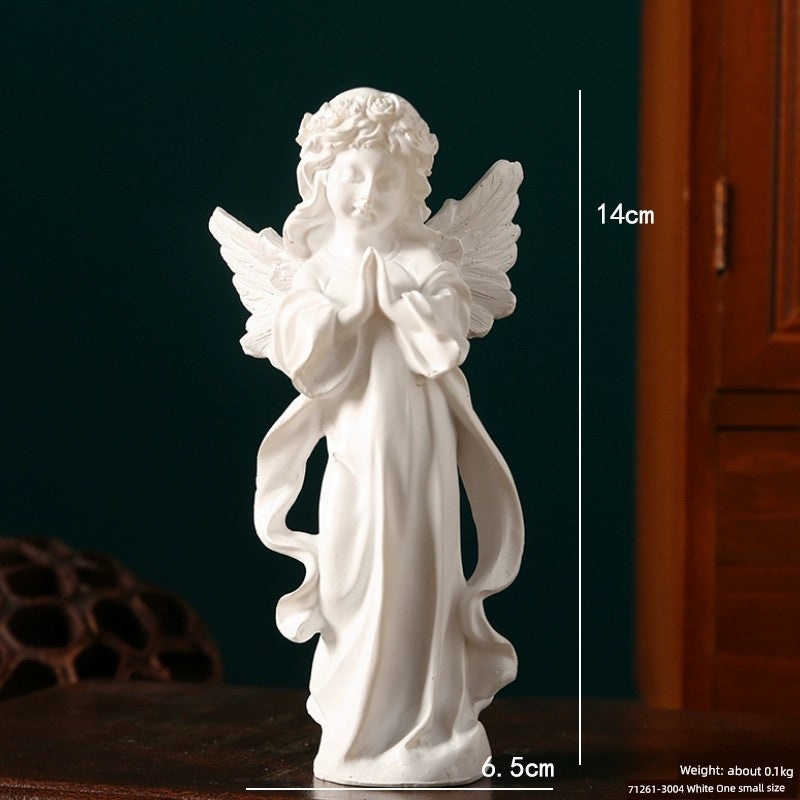 Angel Portrait Sculpture Resin Scandinavian Living Room Decoration