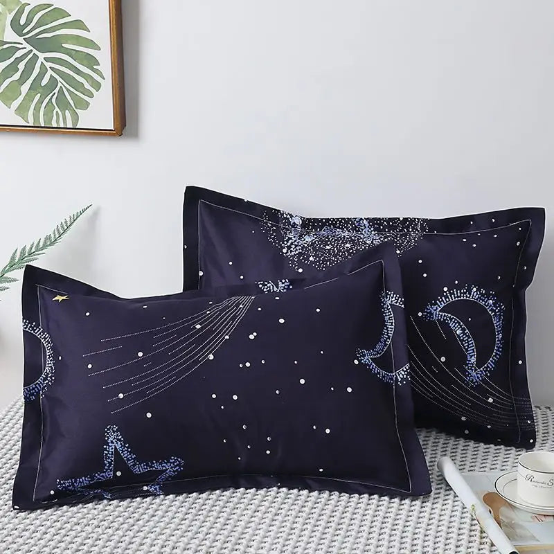 Printed Pillow Case Throw 40x60cm Simple Soft Cozy Skin-friendly Students Bedroom Cover Washable Home Household Fashion