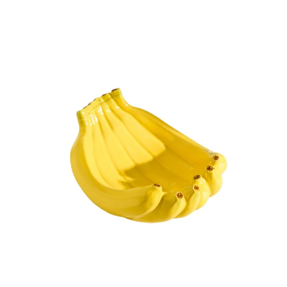 Tableware Ceramic Banana Shaped Storage Tray Durable Exquisite Dessert Plate Creative Fruit Tray Restaurant