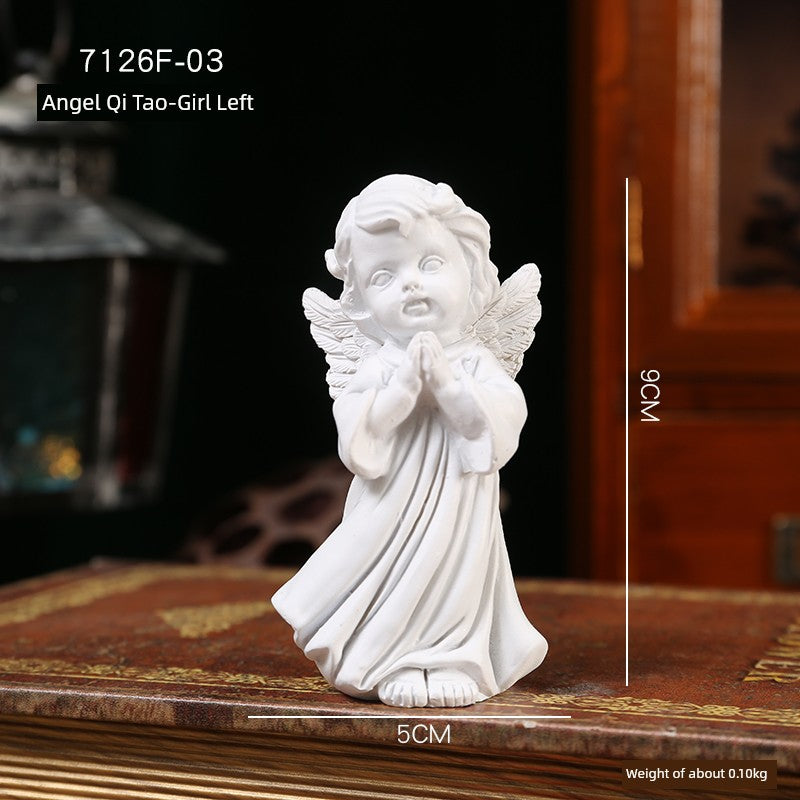 Angel Portrait Sculpture Resin Scandinavian Living Room Decoration