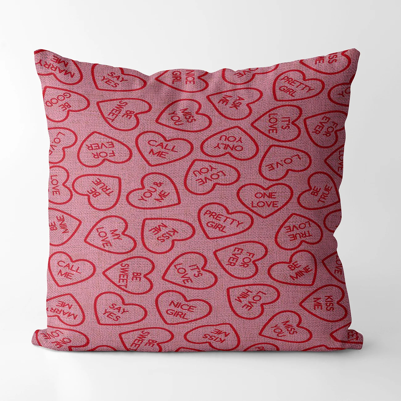 Vintage Pink Square Custom Made Cushion Cover Adult Children Customize Pillowcase Home Housewarming Birthday Gifts