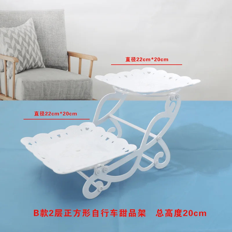 Cake Stand Birthday Cake Rack Display Cupcake Holder Snack Fruit Plate Wedding Party Tray Dessert Table Decoration Kitchen Tools