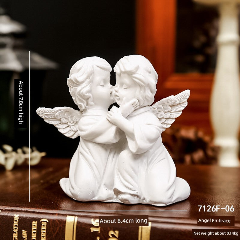 Angel Portrait Sculpture Resin Scandinavian Living Room Decoration