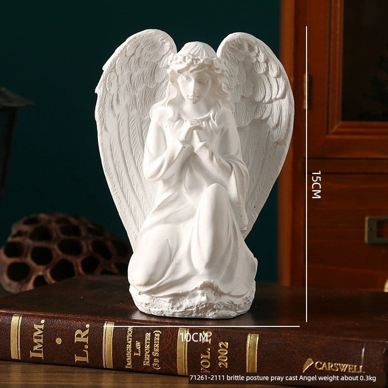 Angel Portrait Sculpture Resin Scandinavian Living Room Decoration