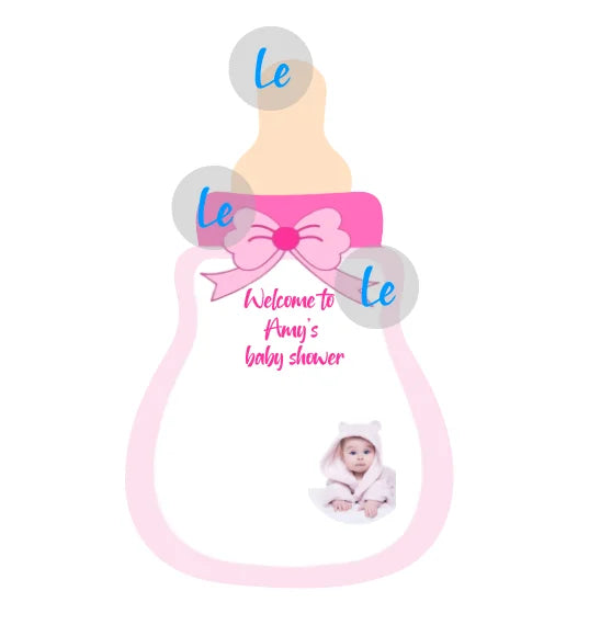Custom Baby Shower Gift Card For Guests Candy Baptism Invitation Boy Girl Birthday Party Decoration Gender Reveal Supplies DIY