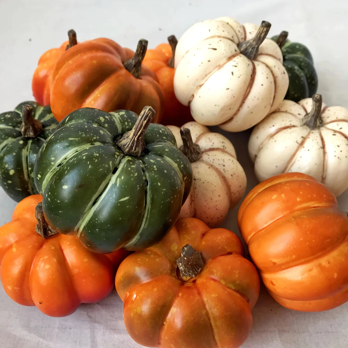 Autumn Mini Pumpkin Decor Set – 9 Pieces