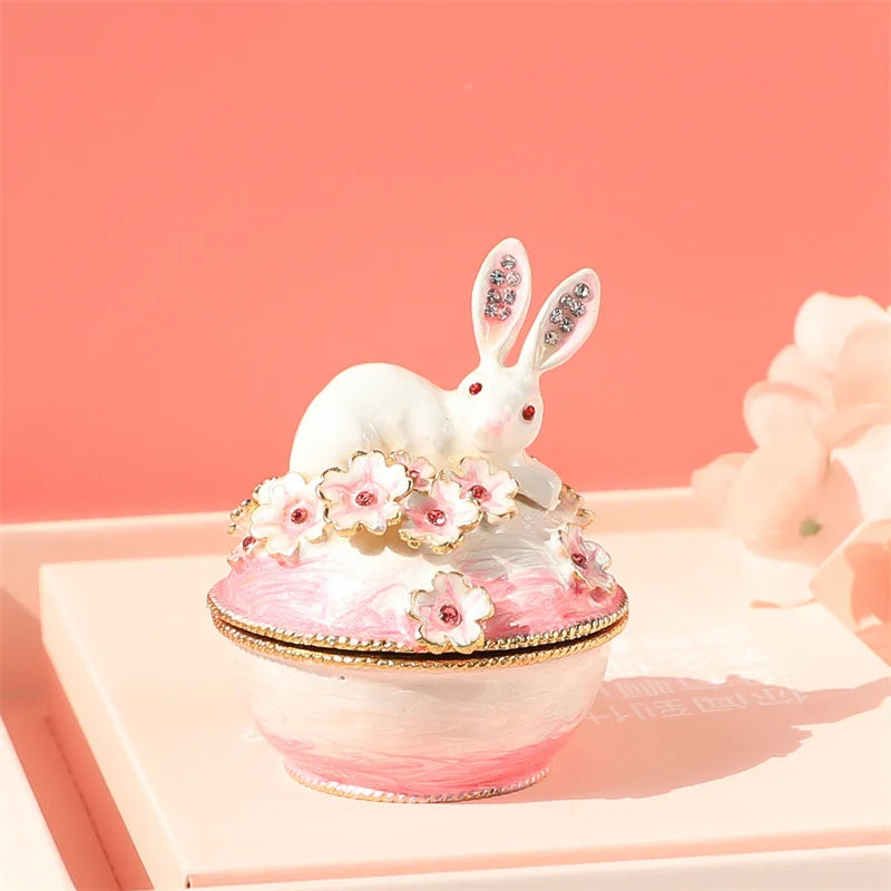 European Creative Jewelry Box Crown Ring Holder Wedding Proposal Gift for Women Earrings Necklace Storage