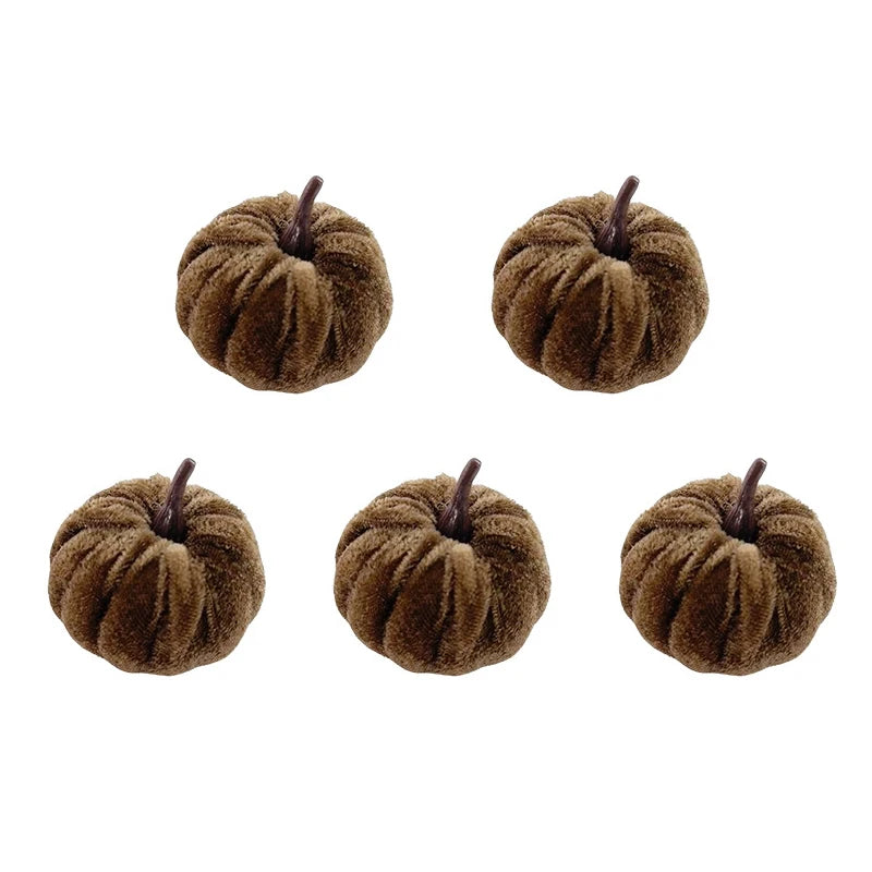 Mini Halloween Pumpkin Decor Set – 5 Pieces
