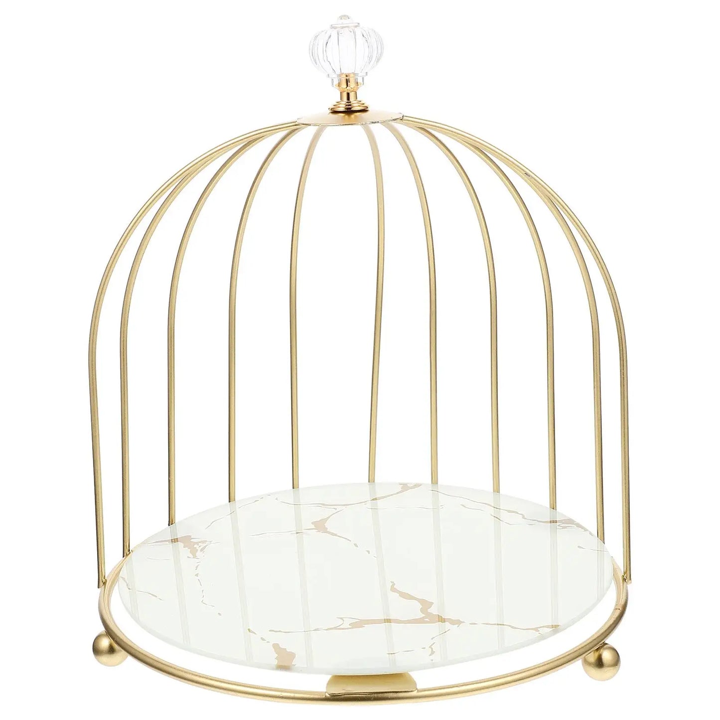Glass Metal Wedding Cake Stand Decorative Cupcake Holder Dessert Display Tray Pastry Server Table Decor For Party Home