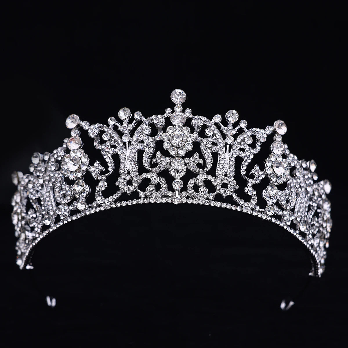 Luxury Crystal Rhinestone Tiaras And Crowns For Queen Princess Bride Wedding Diadems Women Hair Accessories