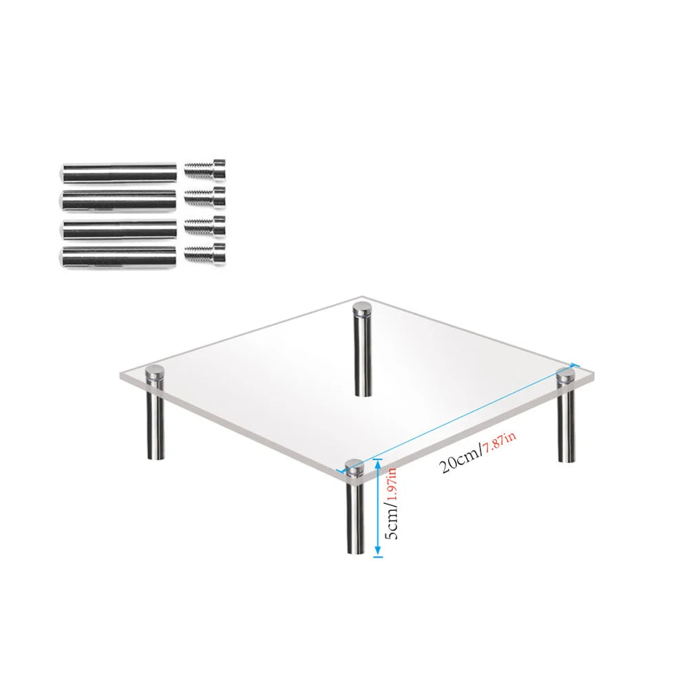 15/20/25/30cm Acrylic Cake Stand Cupcake Stand Dessert Table Display Set For Birthday Wedding Party Household Stand