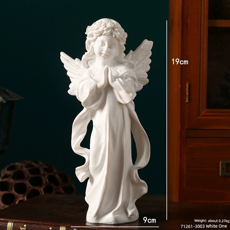 Angel Portrait Sculpture Resin Scandinavian Living Room Decoration