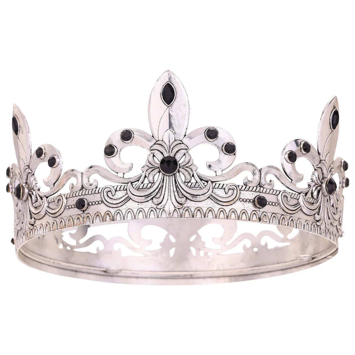 Baroque Vintage Crystal Rhinestone Tiaras And Crowns For Women Bride Queen King Diadems Wedding Hair Accessories Party Pageant