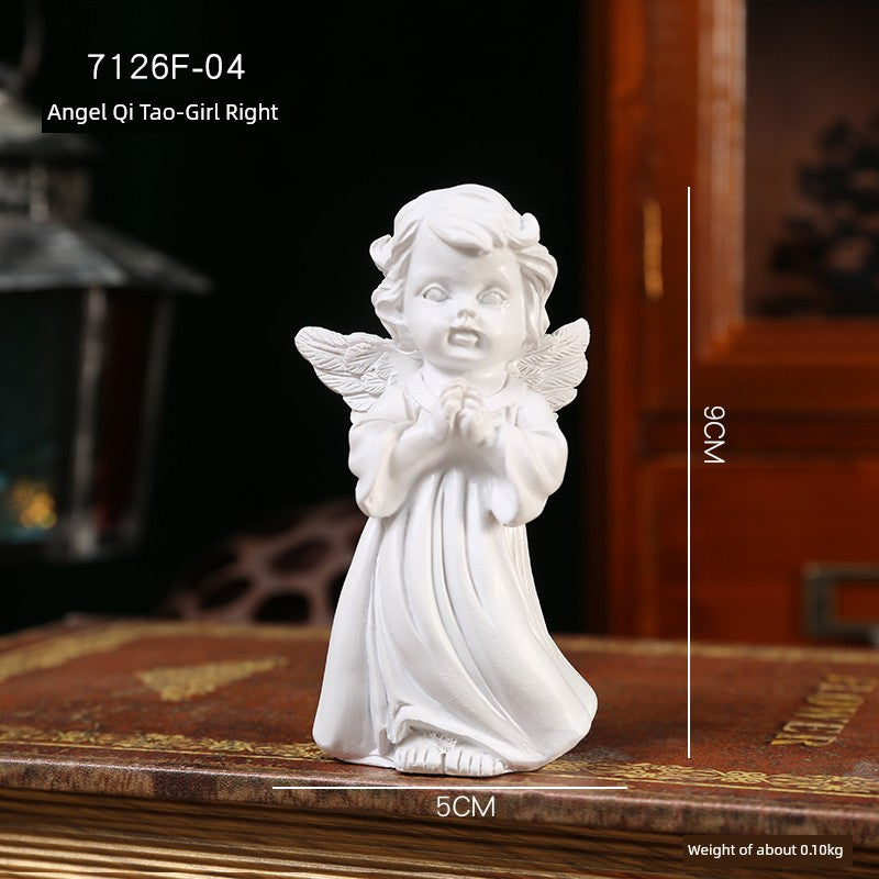 Angel Portrait Sculpture Resin Scandinavian Living Room Decoration