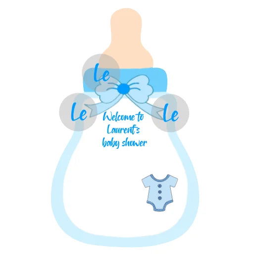 Custom Baby Shower Gift Card For Guests Candy Baptism Invitation Boy Girl Birthday Party Decoration Gender Reveal Supplies DIY