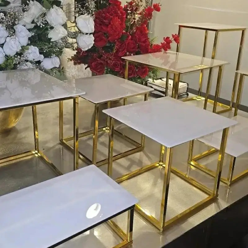 Wedding Dessert Table Display Rack Cake Stand Buffet Candy Bar Banquet Tea Break Props Stage Cupcake Juice Drinks Holder 12-26pc