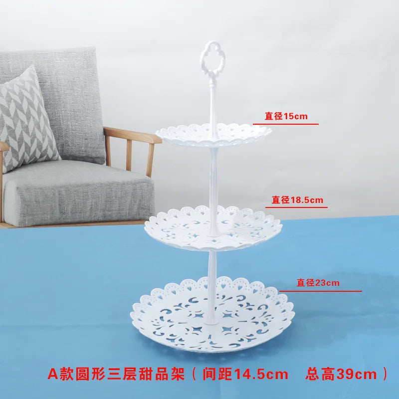 Cake Stand Birthday Cake Rack Display Cupcake Holder Snack Fruit Plate Wedding Party Tray Dessert Table Decoration Kitchen Tools