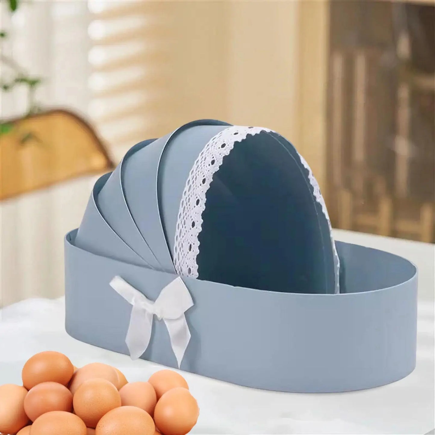 Baby Shower Box Flower Box Ornaments for Flower Sweet Home Decor Flower Packing Box Cradle Floral Basket Presents Wrapping Bag