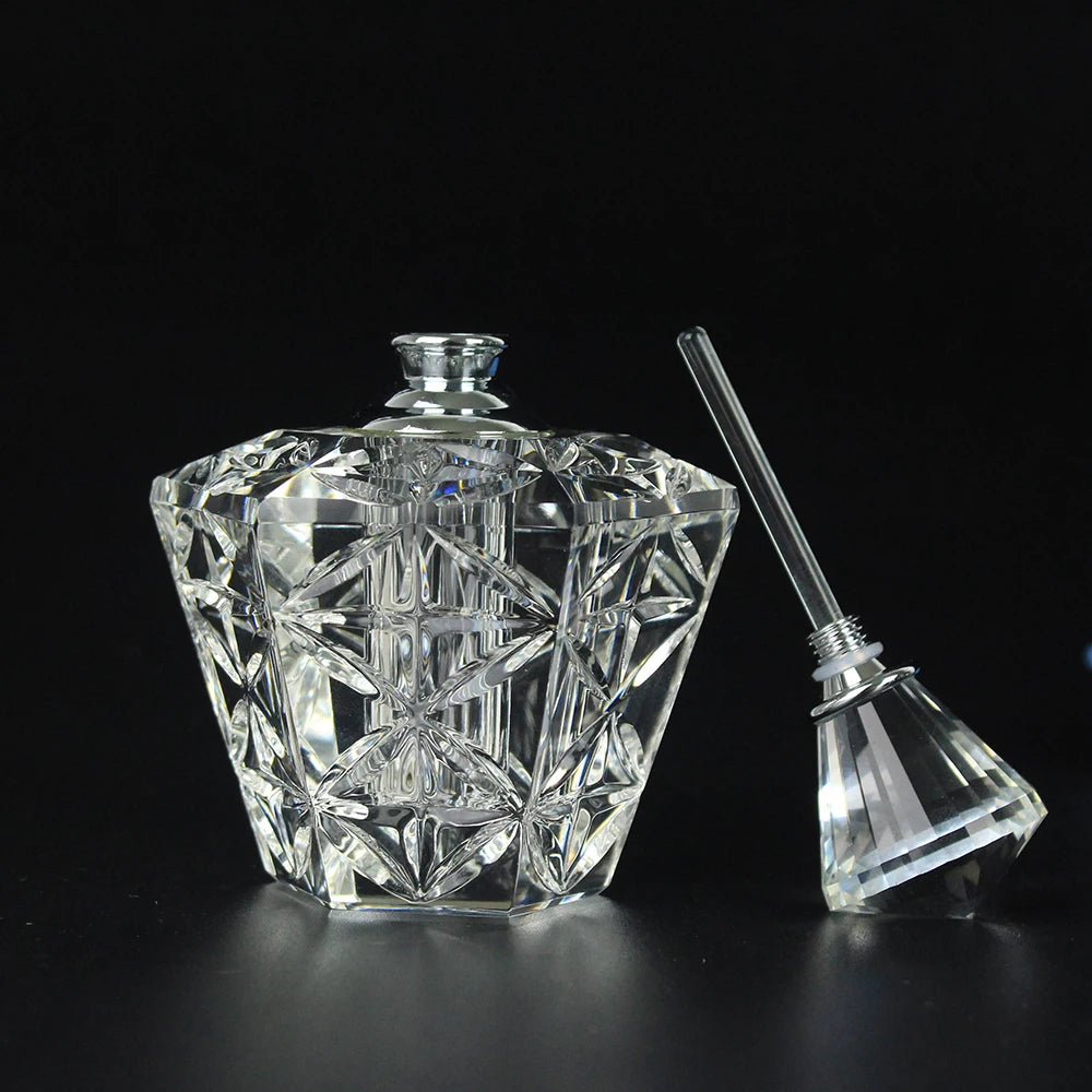 12ML Fashion Crystal Perfume Bottle Refillable Essential Oil Bottle Travel Perfume Cosmetic Bottle Lady's Gift