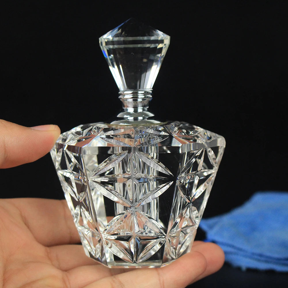 12ML Fashion Crystal Perfume Bottle Refillable Essential Oil Bottle Travel Perfume Cosmetic Bottle Lady's Gift