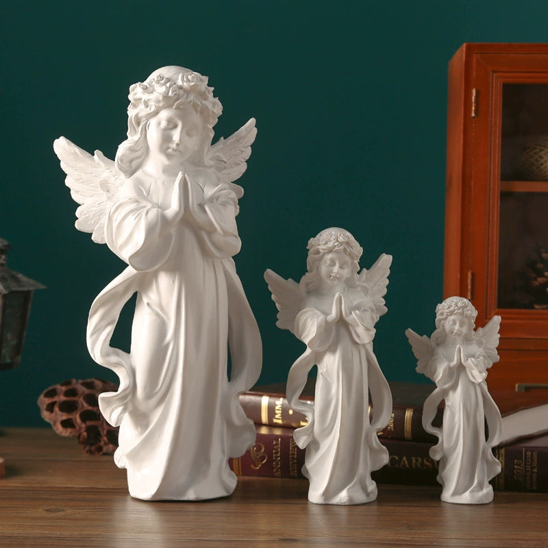 Angel Portrait Sculpture Resin Scandinavian Living Room Decoration
