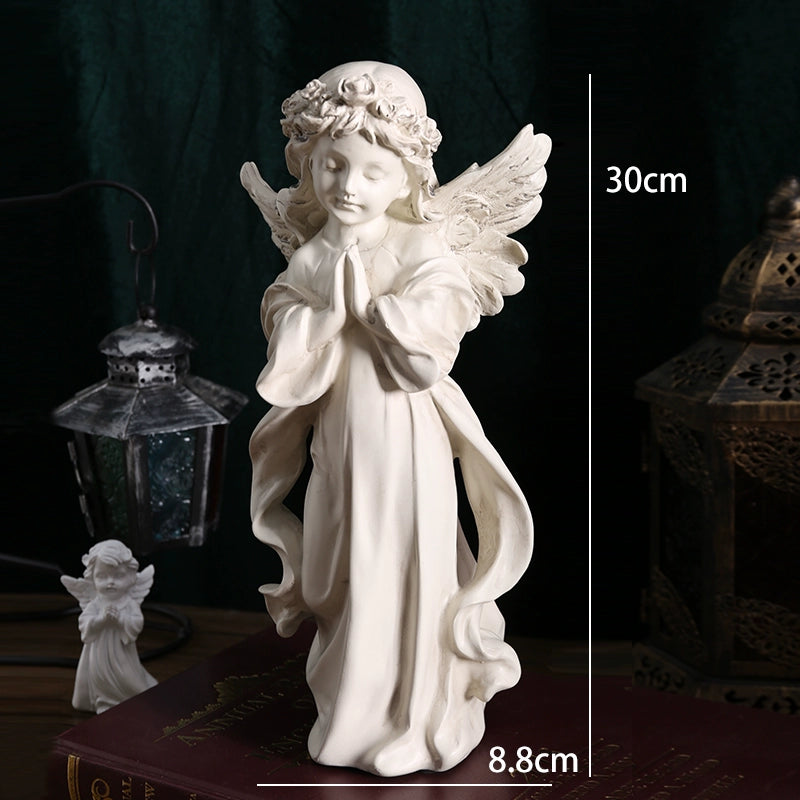 Angel Portrait Sculpture Resin Scandinavian Living Room Decoration