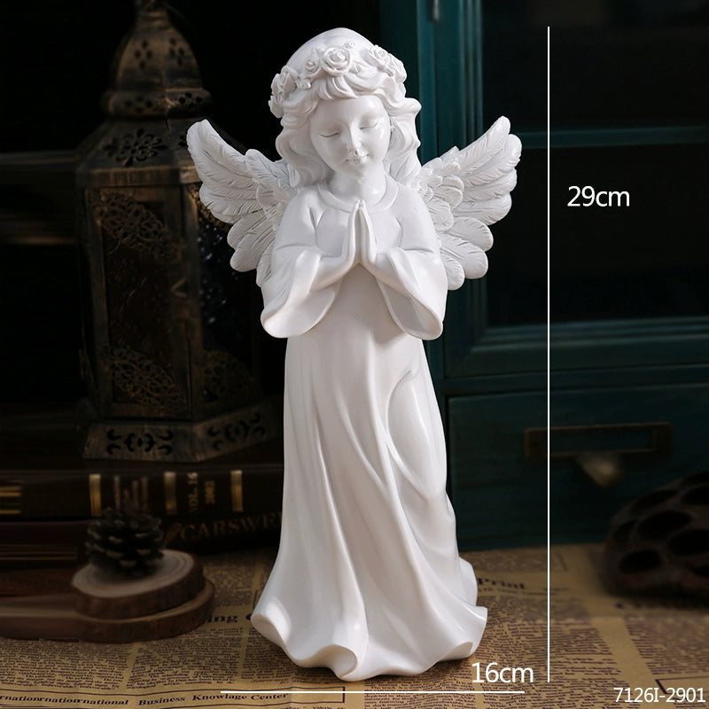 Angel Portrait Sculpture Resin Scandinavian Living Room Decoration