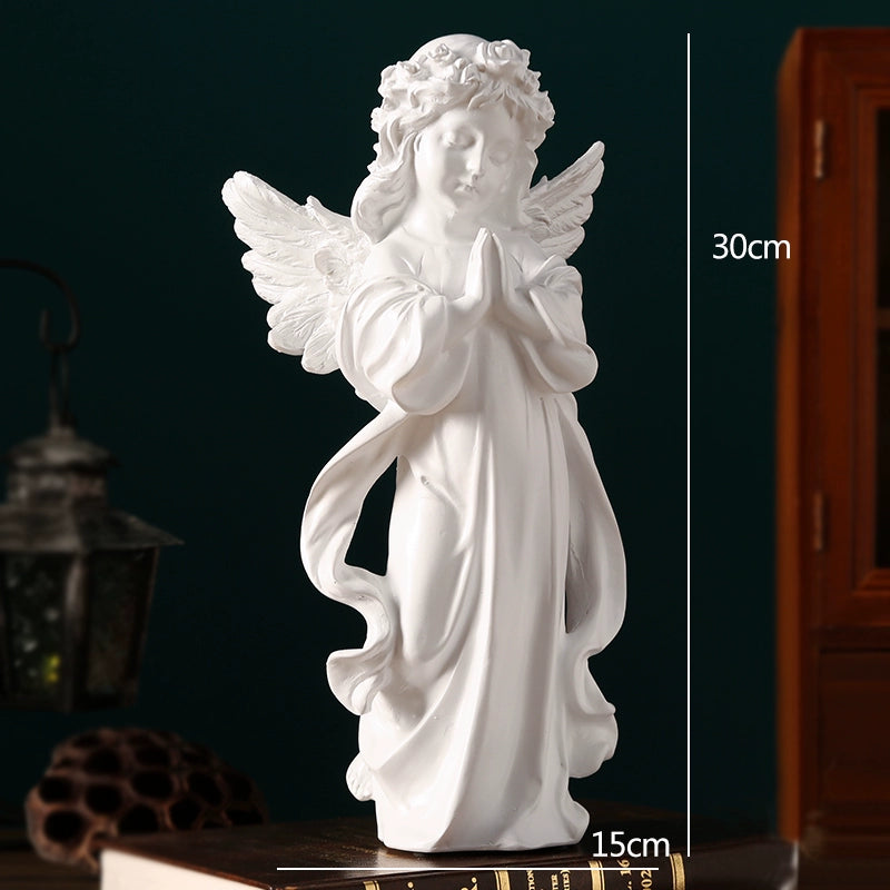 Angel Portrait Sculpture Resin Scandinavian Living Room Decoration