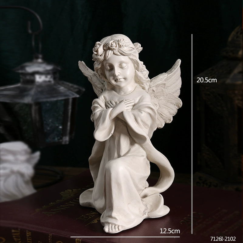 Angel Portrait Sculpture Resin Scandinavian Living Room Decoration