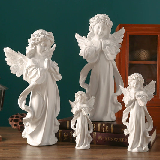 Angel Portrait Sculpture Resin Scandinavian Living Room Decoration