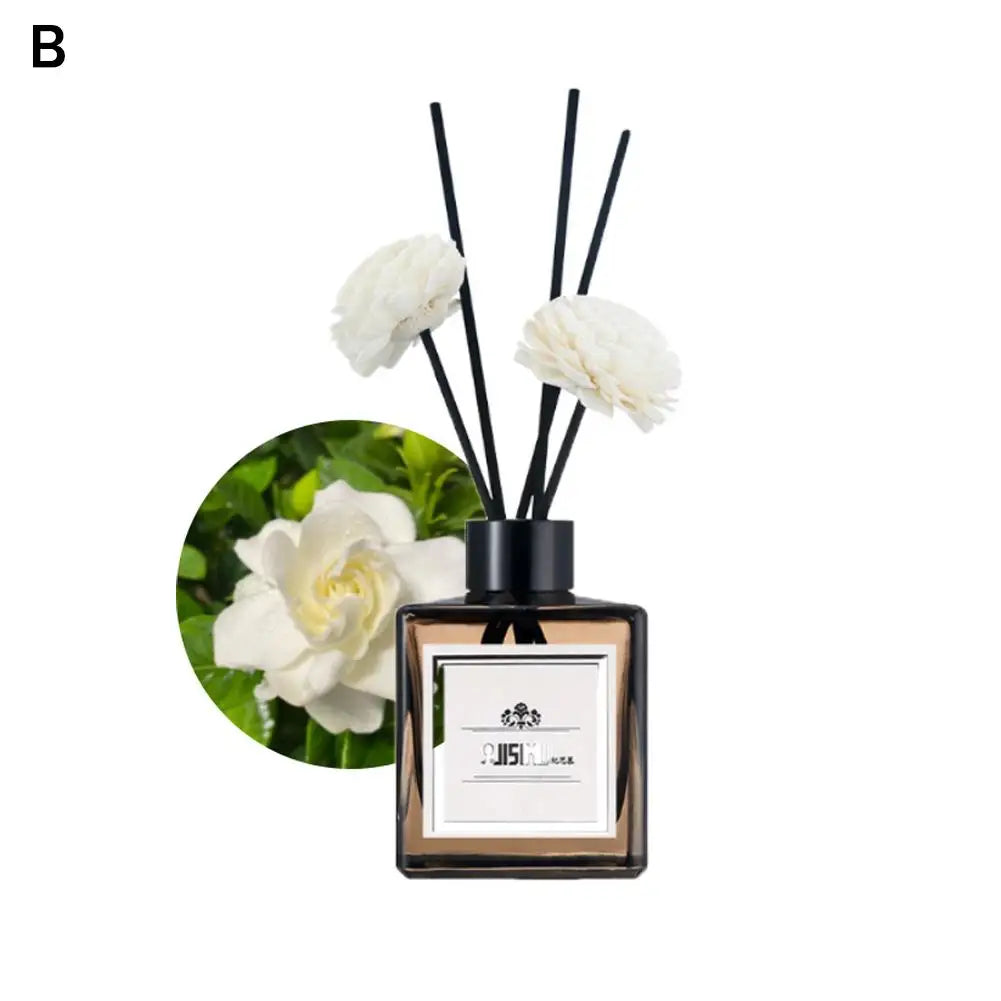 Luxury Reed Diffuser Set Home Decor - Long Lasting Fragrance with Essential Oils, Elegant Glass Bottle for Living Room & Bedroom