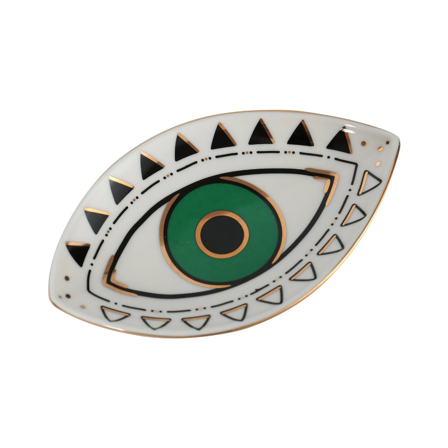 Jewelry Dish Ceramic Storage Trays Trinket Dish Ring Dish Evil Eye Plate Jewelry Organizer Containers Home Desktop Decor