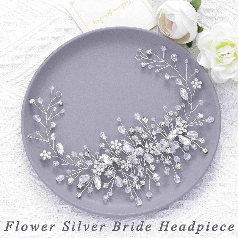 Crystal Wedding Hair Combs Miraculous Women Headbands Accessories Flower Bridal Headpiece Clip Bride Jewelry Gift