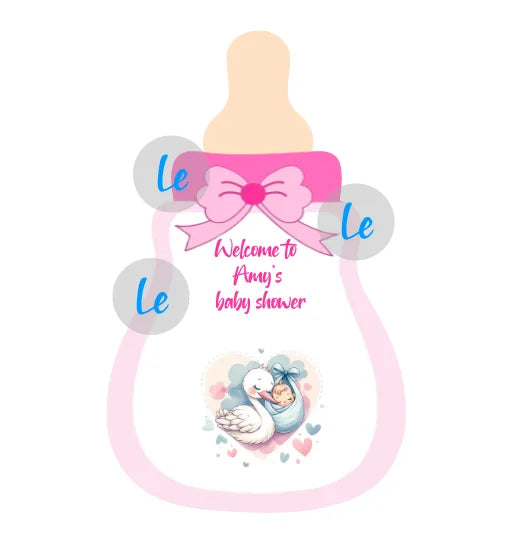 Custom Baby Shower Gift Card For Guests Candy Baptism Invitation Boy Girl Birthday Party Decoration Gender Reveal Supplies DIY