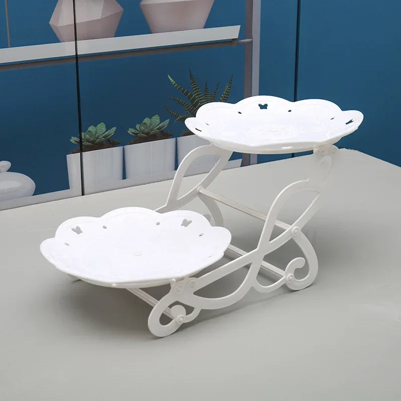 European Style Cake Stand Display Rack Fruit Plate Cupcake Tray Birthday Party Wedding Dessert Table Decorations Desktop Holder