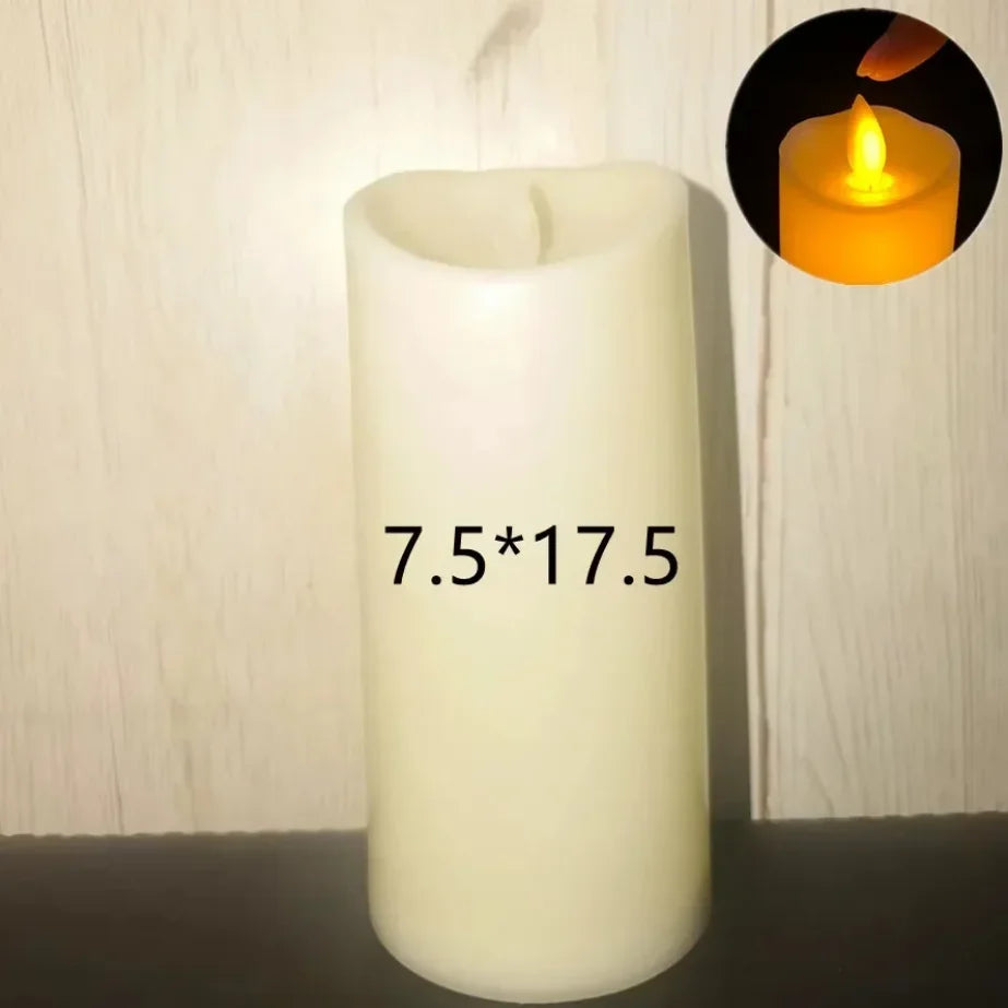 PaaMaa LED Electric Candle Lamp Swing Flameless Candles Battery Powered Candles for Wedding Decor Birthday Party Supplies