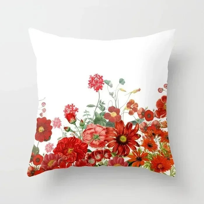 Cute Red Print Geometric Red Plaid Pink Lolita Pillow Cover Decorative Modern Nordic Throw Pillow Cover