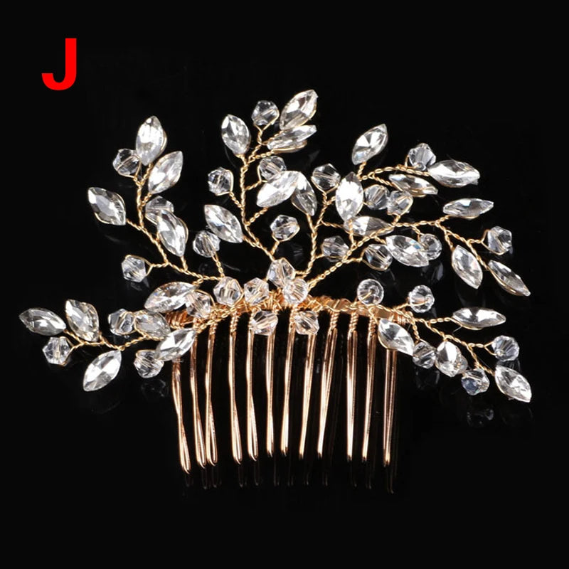 Crystal Wedding Hair Combs Miraculous Women Headbands Accessories Flower Bridal Headpiece Clip Bride Jewelry Gift