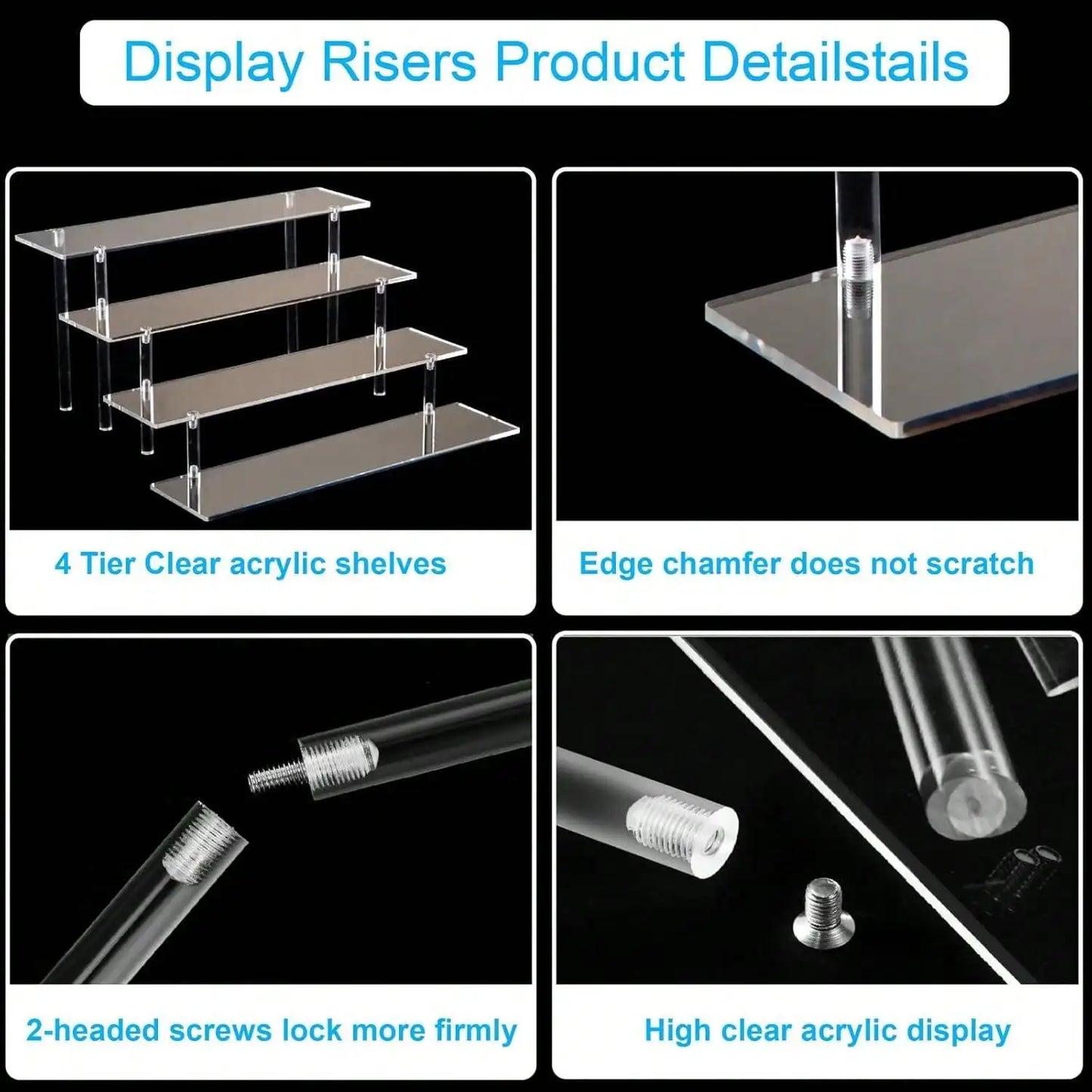 1/2/3/4Tier Cupcake Display Stand Decoration Stand Shelf Risers Cake Dessert Shelves for Party Dessert Plate  Cake Stands