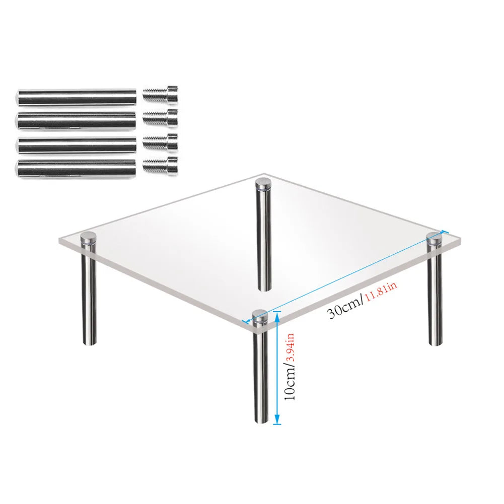 15/20/25/30cm Acrylic Cake Stand Cupcake Stand Dessert Table Display Set For Birthday Wedding Party Household Stand
