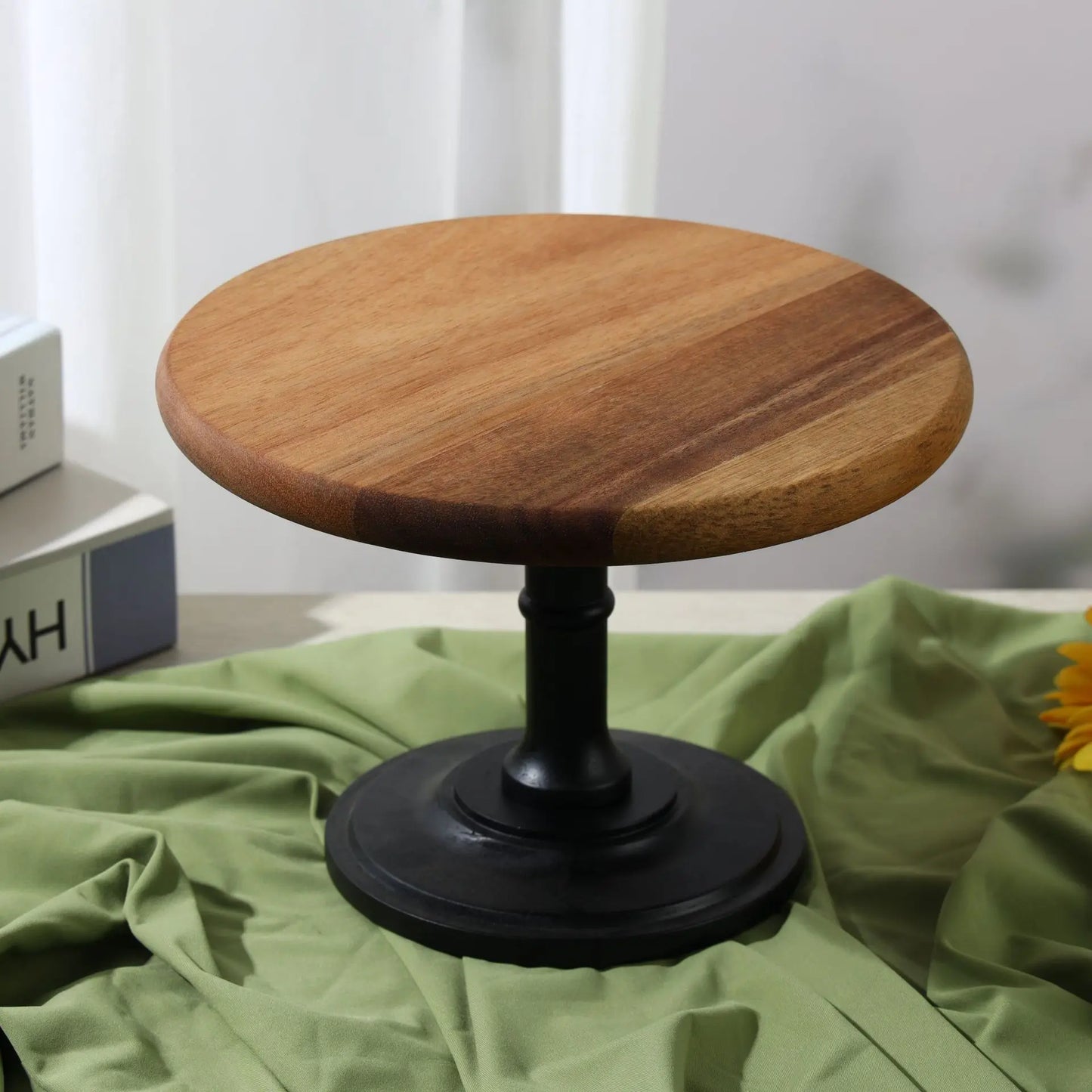 Wooden Tall Tray Dessert Table Dry Fruit Plate Afternoon Tea Snack Cake Plate Display Stand