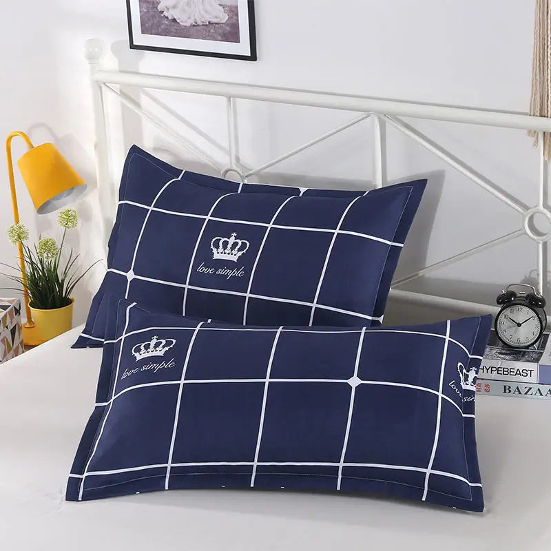 Printed Pillow Case Throw 40x60cm Simple Soft Cozy Skin-friendly Students Bedroom Cover Washable Home Household  Fashion