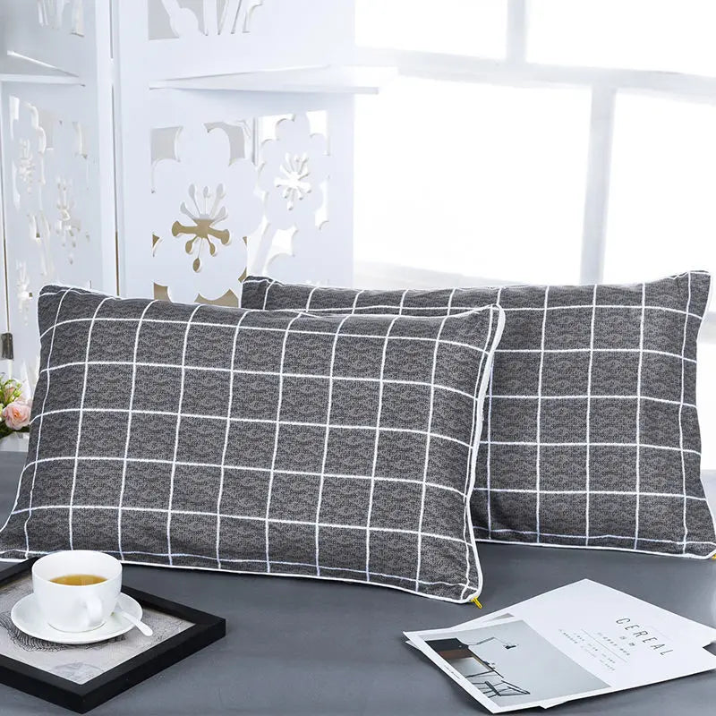 Printed Pillow Case Throw 40x60cm Simple Soft Cozy Skin-friendly Students Bedroom Cover Washable Home Household  Fashion