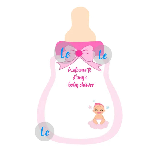 Custom Baby Shower Gift Card For Guests Candy Baptism Invitation Boy Girl Birthday Party Decoration Gender Reveal Supplies DIY