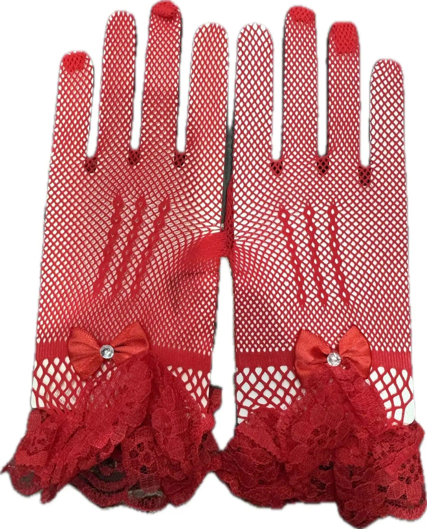Sexy Transparentes Dot Print Black White Mesh Tulle GloveSpring Summer Thin Short Glove Club Prom Party Dancing Dress Glove