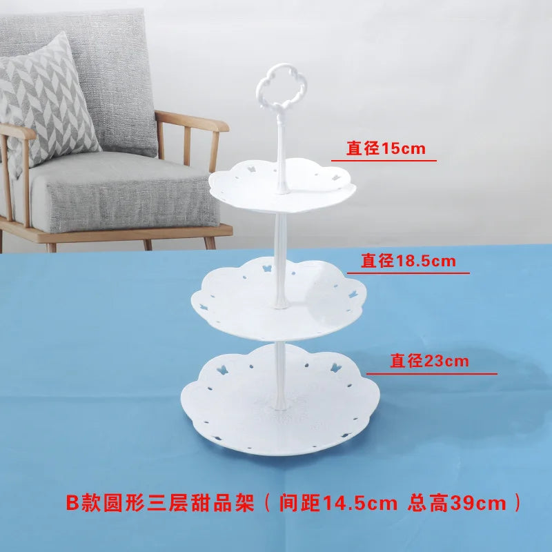 Cake Stand Birthday Cake Rack Display Cupcake Holder Snack Fruit Plate Wedding Party Tray Dessert Table Decoration Kitchen Tools