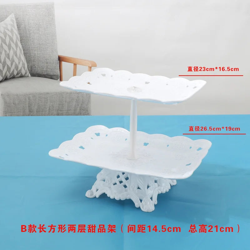 Cake Stand Birthday Cake Rack Display Cupcake Holder Snack Fruit Plate Wedding Party Tray Dessert Table Decoration Kitchen Tools